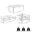 Camberly 5 - Person Patio Conversation Sets with Cushions