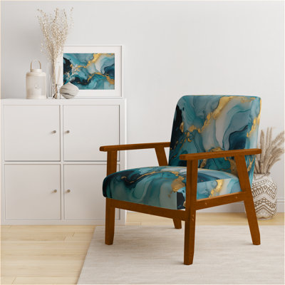 Berdahl Marble Upholstered Armchair