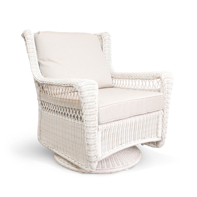 Chaise pivotante d'extérieur en osier Park Meadow