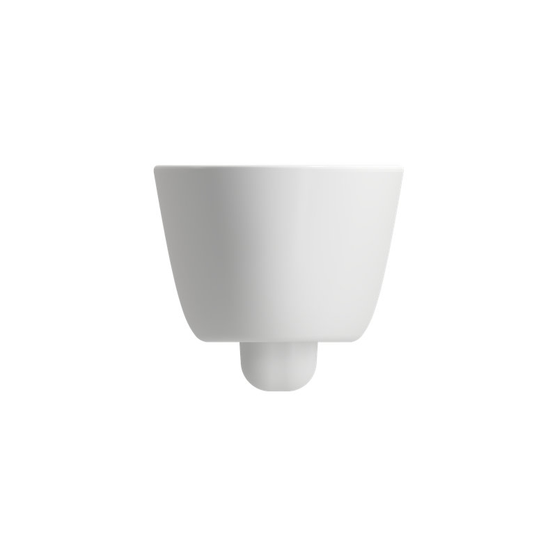 Milano Wall-hung Elongated Toilet Bowl, Matte White