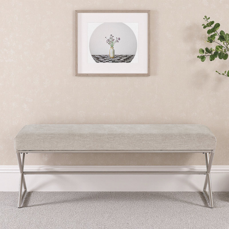 Banc rembourré Chic Taupe Chenille