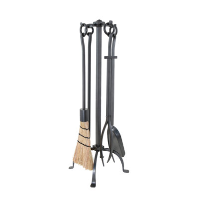 Advait Iron Fireplace Tool Set