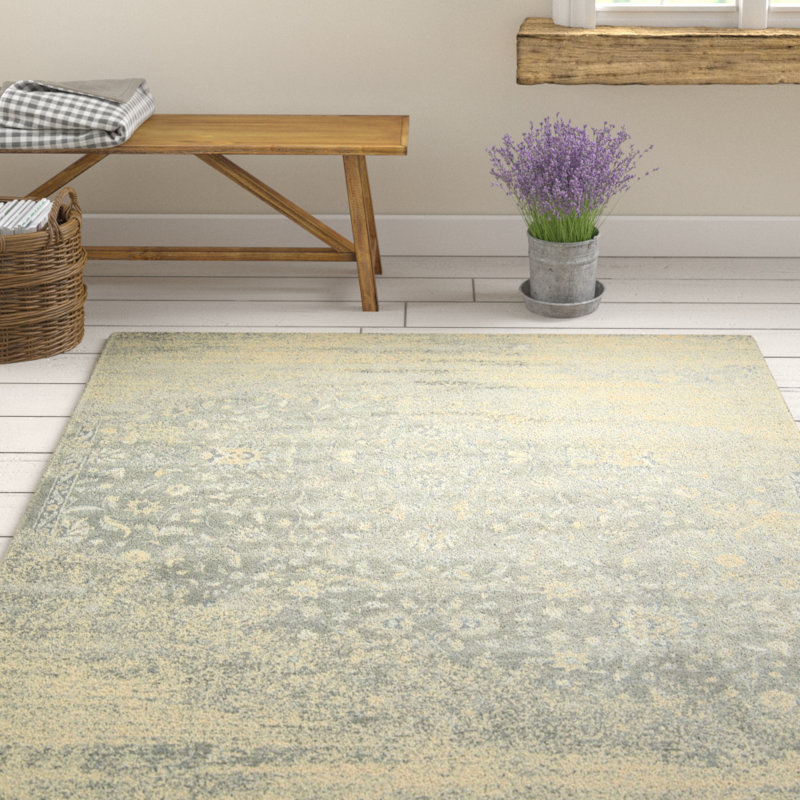 Tapis argenté Bourgogne, Rectangle 5 pi 3 po x 7 pi 5 po