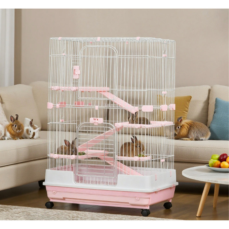 Cage à lapin avec roulettes Rabbit Hut