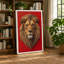 Noble Lion Boho - Wrapped Canvas-111513241-111513245
