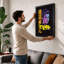 Man And Yellow Motor Pop Art - Print-179324318-179324315
