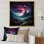 «Canadian Aurora Borealis Mountains - Winter Mountains», art mural