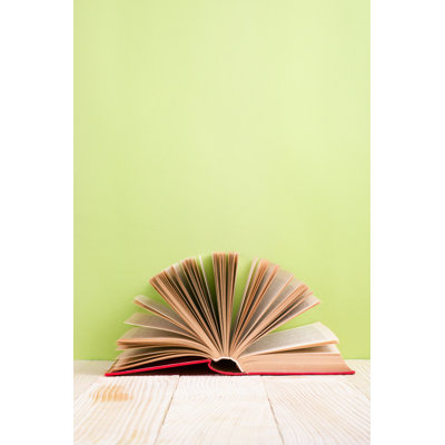 " Open Hardback Book "