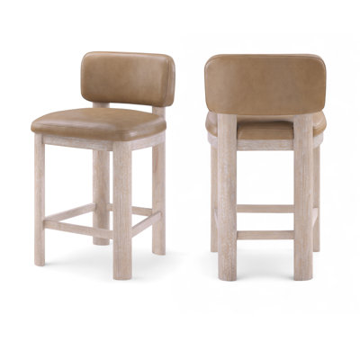 Falesia Paloma Leather Upholstered Counter Stool
