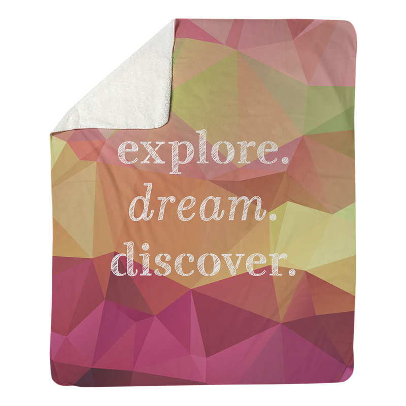 Couverture polaire discover de rêve discover, l 50 po x L 60 po, Spinelle / or, Moyen