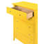 Commode jaune avec quincaillerie - garde les tiroirs spacieux et tendance pour la durabilité