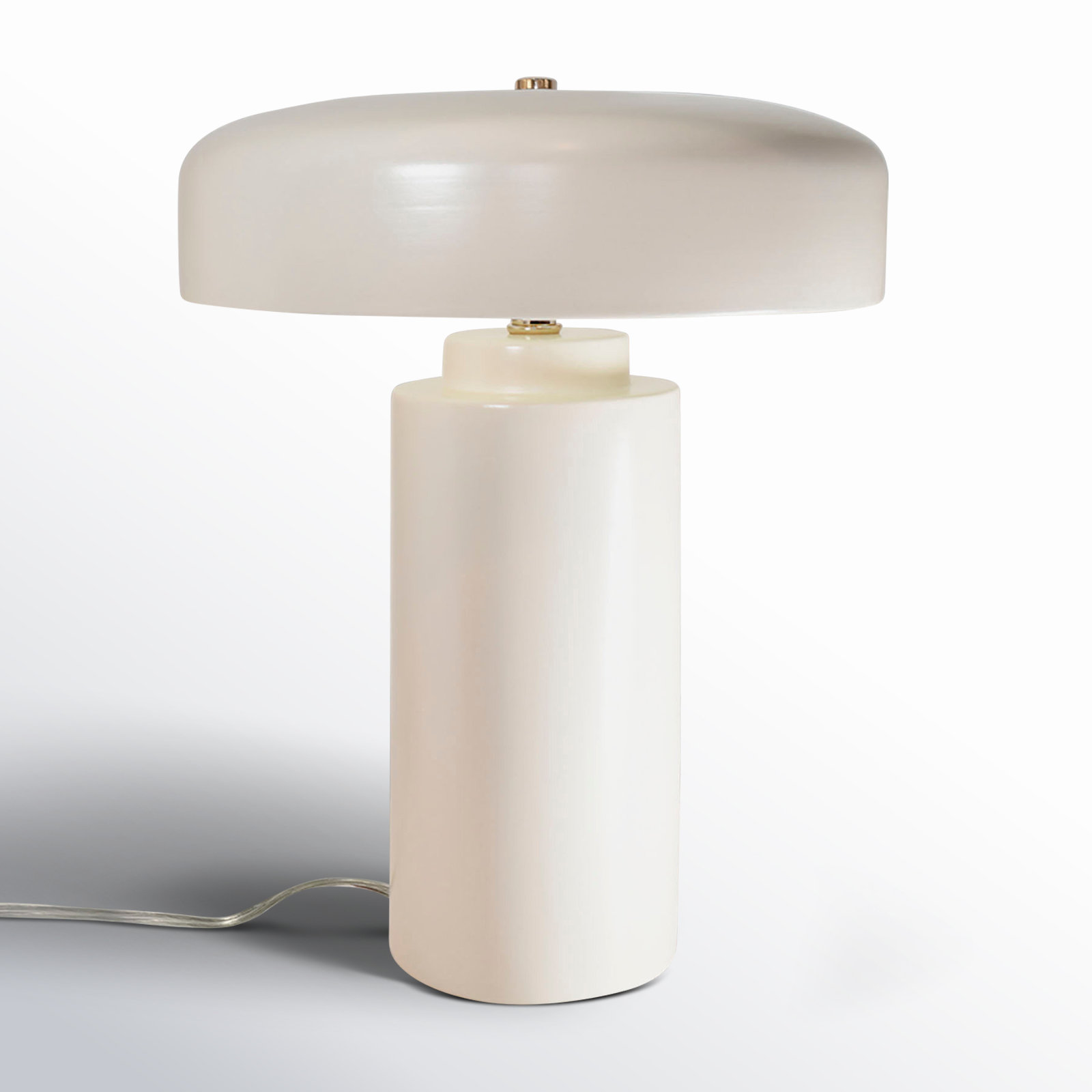 Hardacre Ceramic Table Lamp, Matte White