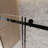 Frameless Single sliding shower door  60 "W x 60" H, 1/4 "(6 mm) Clear Tempered Glass, Explosion Proof Film, Stainless Steel Handle,Square Tube Track-115723044