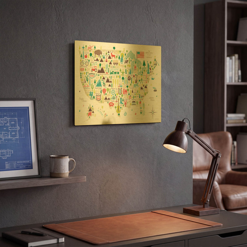 " Illustrated USA " by Michael Mullan, 16"x12"