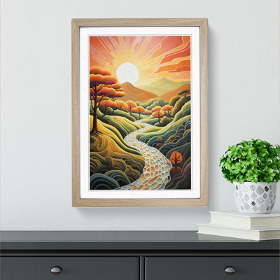 Landscape Deco No.2 - Framed Print