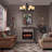 Electric Set Sq Ft Heater Faux  Insert With Infrared Flames For Existing Fireplaces Remote Control Included