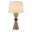 Lampe de table en rotin 28 "avec gradateur tactile USB 3 voies Alba