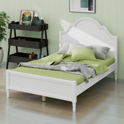 Platform Bed, Includes Headboard and Footboard, Space-Saving Low Profile