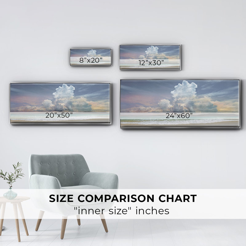 Morning Shower- Framed Canvas, 24" H x 60" W
