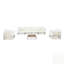 Ensemble de canapé modulaire en métal 7 pièces Modern Modern-843159888