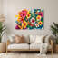 «Hawaiian Flower Brights», art mural en métal beige-916504899