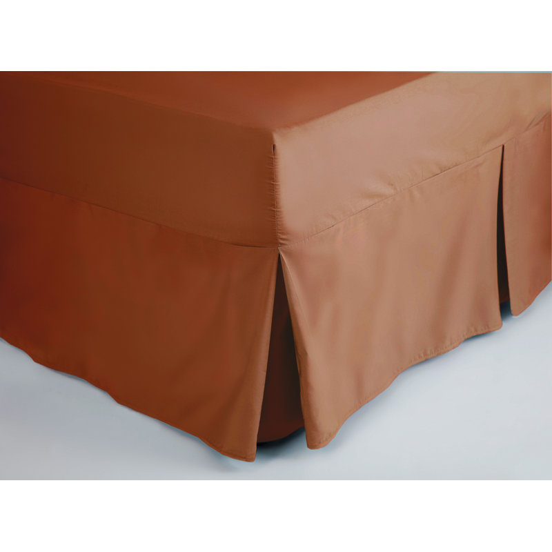 200 TC 50/50 Percale Polycotton Tailored Bed Skirt, Ivory, King (5')
