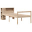 Bookcase Bed Without Mattress Solid Wood Pine-336145108