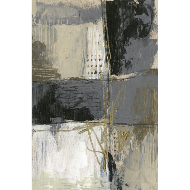 Neutral Divisions II by Jennifer Goldberger - Wrapped Canvas Painting, 46cm H x 30cm W x 3.8cm D