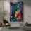 Oiseaux - Toile tendue avec châssis par Franz Marc