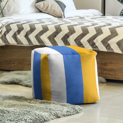 Upholstered Polyester Blend Cube