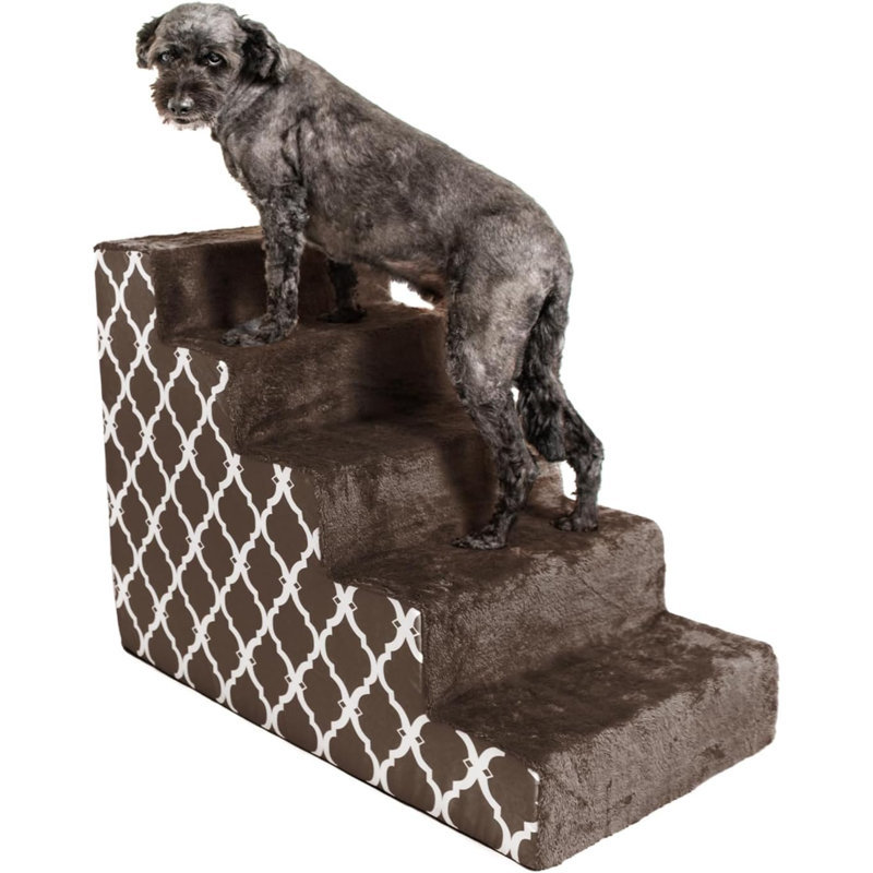 Escalier avec 5 marches, Brun
