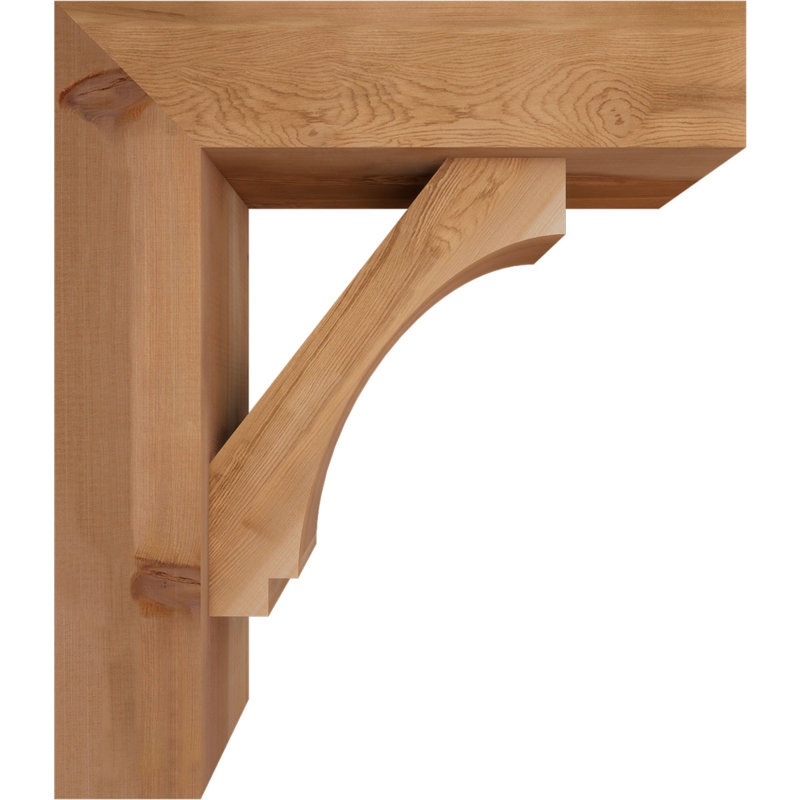 Imperial Block Bracket w/ Offset Brace, 30 x 26, 7 1/2"W Western Red Cedar (Smooth)