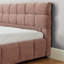 King Size Upholstered Bed ,Comfortable Upholstered Bed Frame, Chenille Fabric, With Headboard And Solid Bed Frame. With Drawer For Storage-50109792-50109798