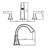 Widespread Bathroom Sink Faucets Two Handle 3 Hole Vanity Bath Faucet  With Drain Assembly-118546141