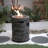 32000 BTU, CSA Certification Diameter 20 Inch Round Outdoor Gas Fire Pit,Contain 2.5Kg Lava Stone And Rainproof Cover,Magnesium Oxide Cultured Stone Surface Finished