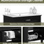 Meuble-lavabo noir de 30 po avec lavabo en céramique, style élégant, tablettes réglables, portes à fermeture en douceur de 30 po noires, rangement polyvalent-2048142183