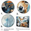 Art mural sur toile de cerf, reproduction de faune gracieuse - Collage gracieux de cerf I-1209527207-1209527206