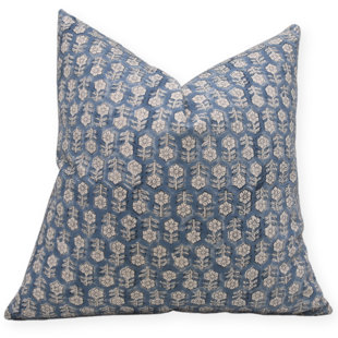 Housses de coussin en toile à motif de canard Fabividine (Tulsi Buti, bleu)