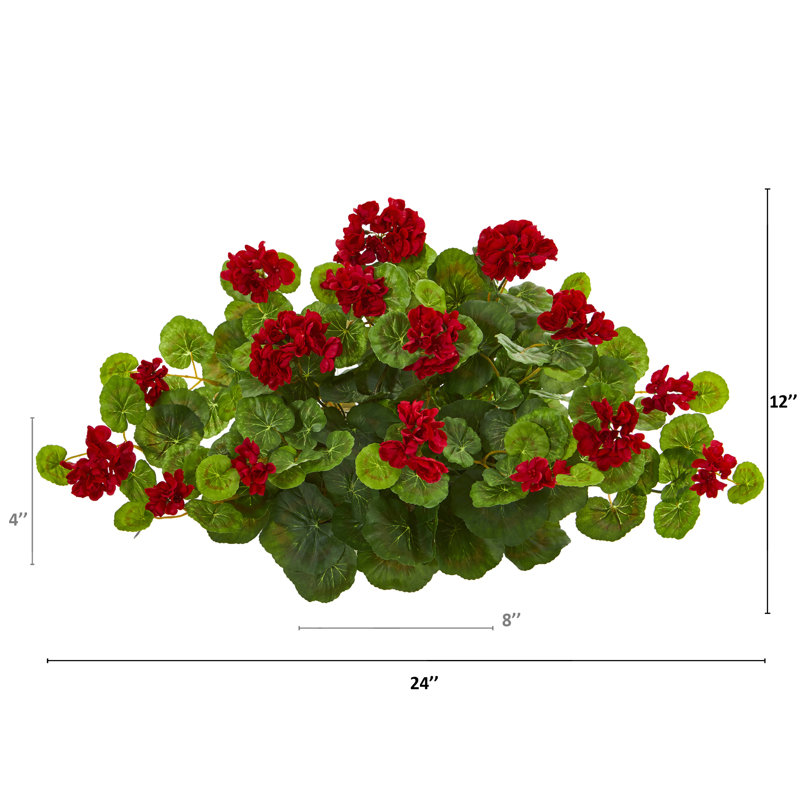 Plante de fleurs artificielle 12 po