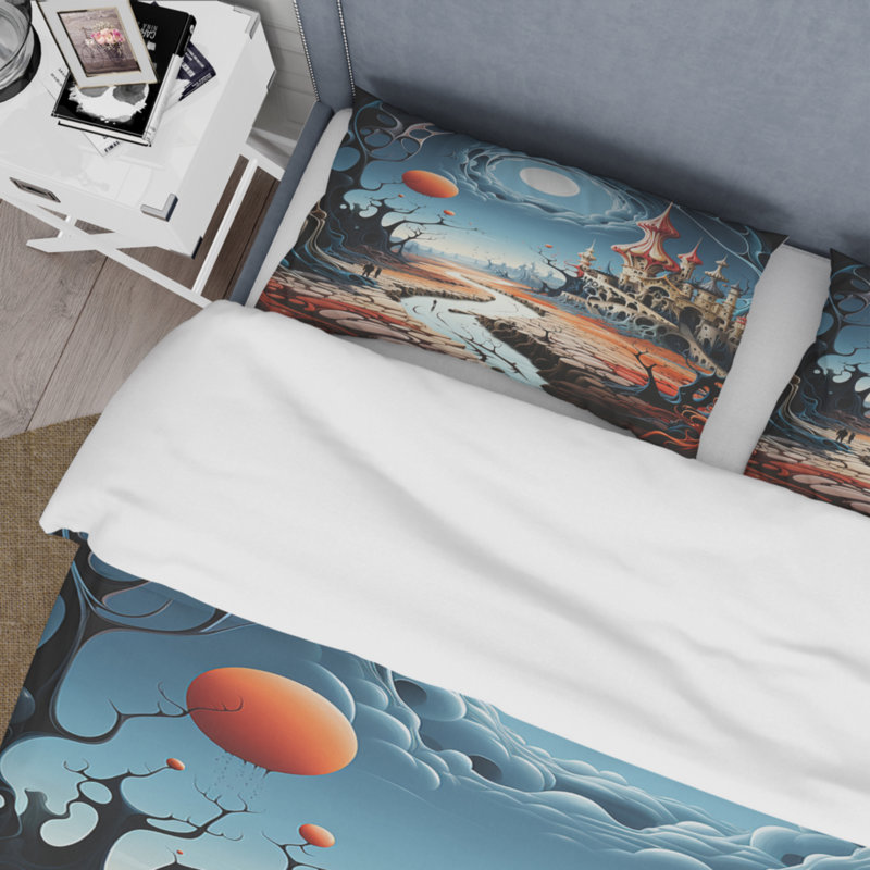 Ensemble de housse de couette en microfibre / polyester surréalisme Dalis Wonderland Bedding
