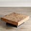 Couleur de l'image + noir massif + table basse carrée en bois manufacturé-107150017