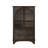 Modern Transitional Accent Storage Cabinet with Arched Glass Doors and Adjustable Shelf-1394738142
