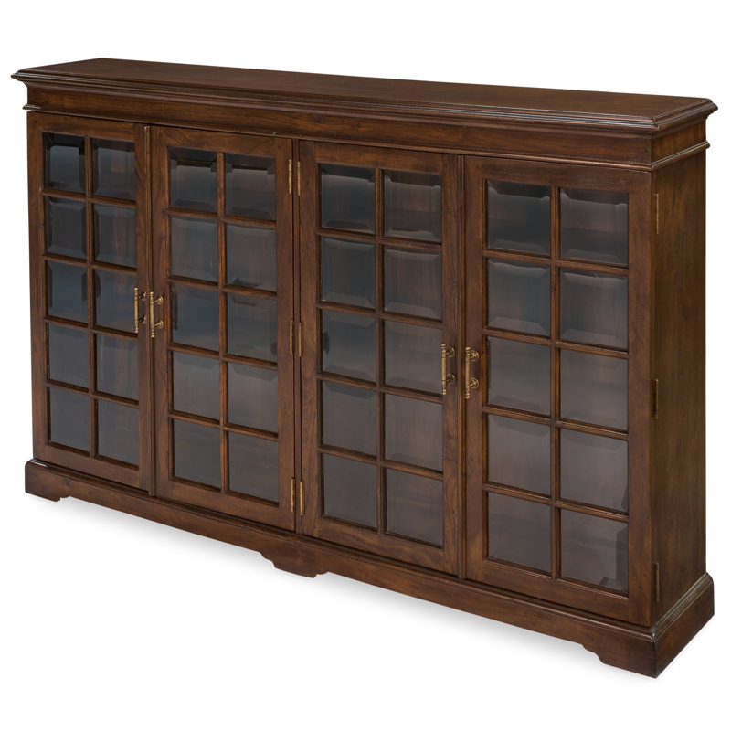 Morgan Solid Wood Bookcase, Walnut/Dark Brown