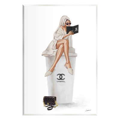 " Fashion Brand Emblem Coffee Cup Woman " by Ziwei Li