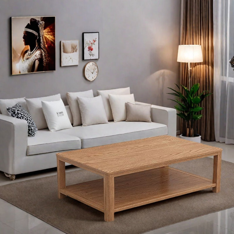 Elegant Solid Wood Coffee Table