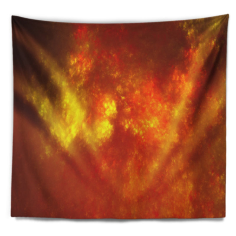 Tapisserie bleu ciel starry abstract, H 78 po x l 92 po