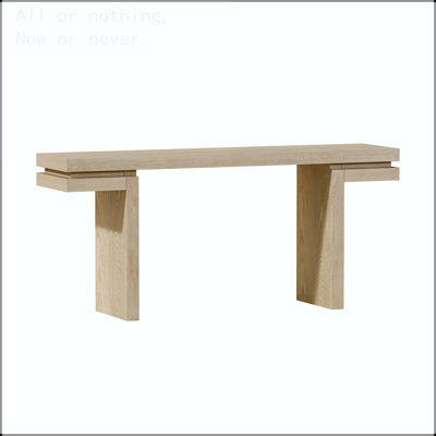 66'' Extra Wide Console Table with Distressed Oak Veneer
