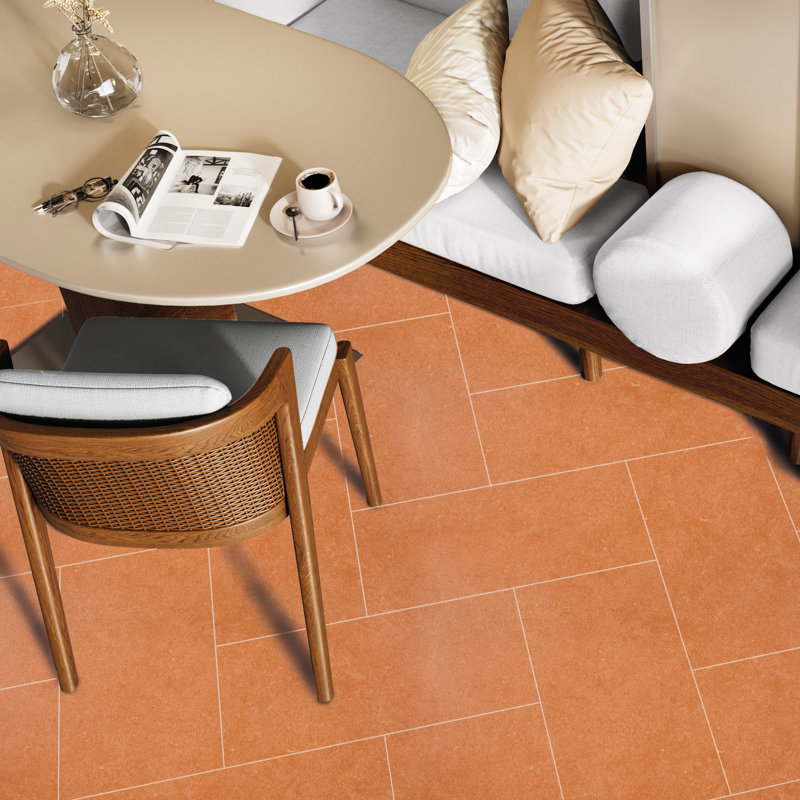 Artistic Freedom 12"X24" Porcelain Stone Look, Orange