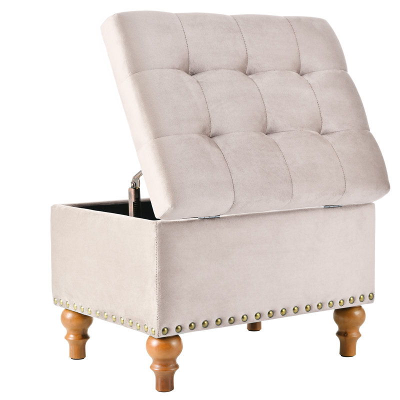 Velours rose avec charnière et rangement élégant