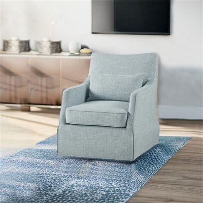 Upholstered Swivel Armchair